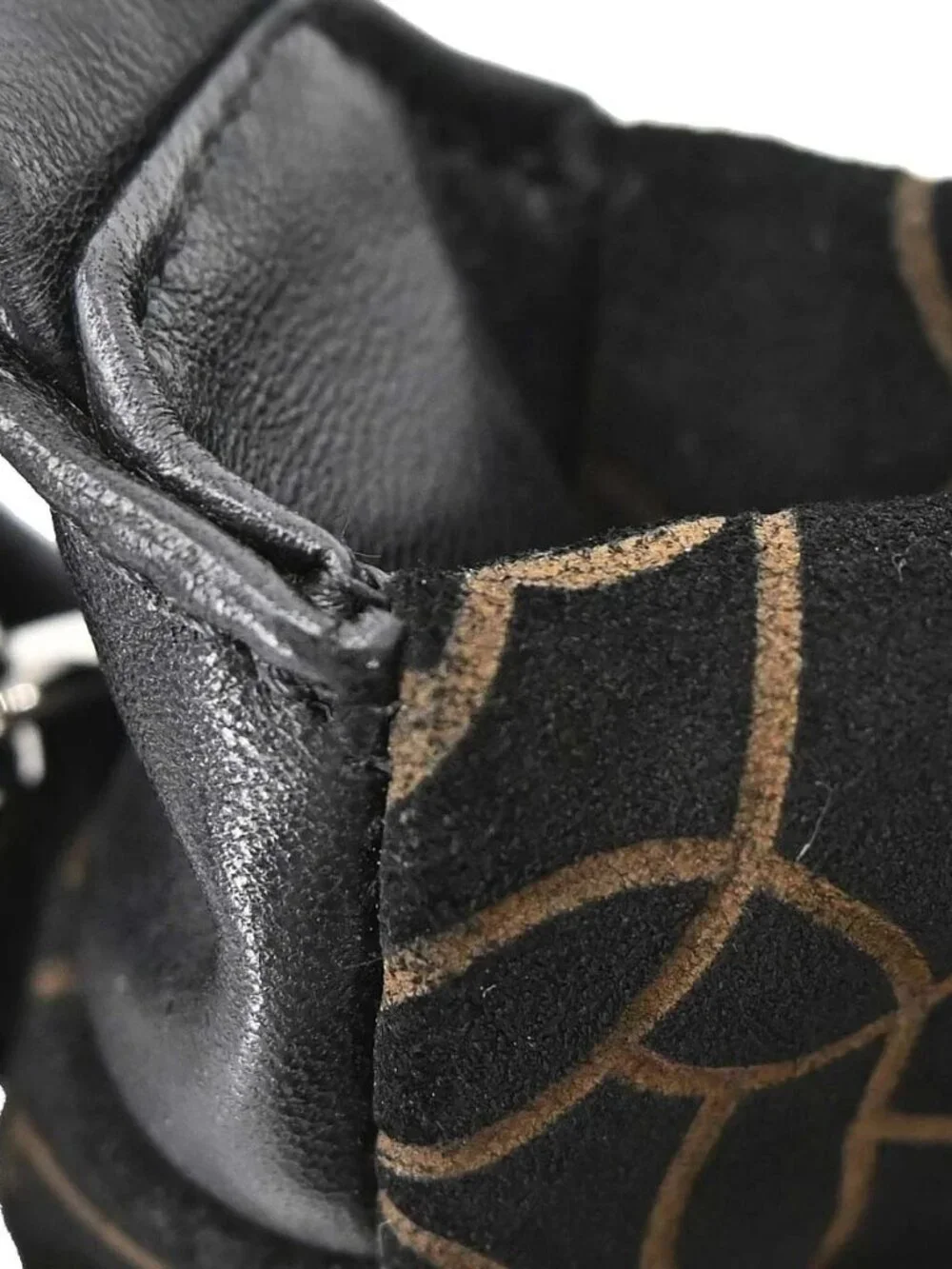 Chanel Black Suede Camellia Handbag NQ08437